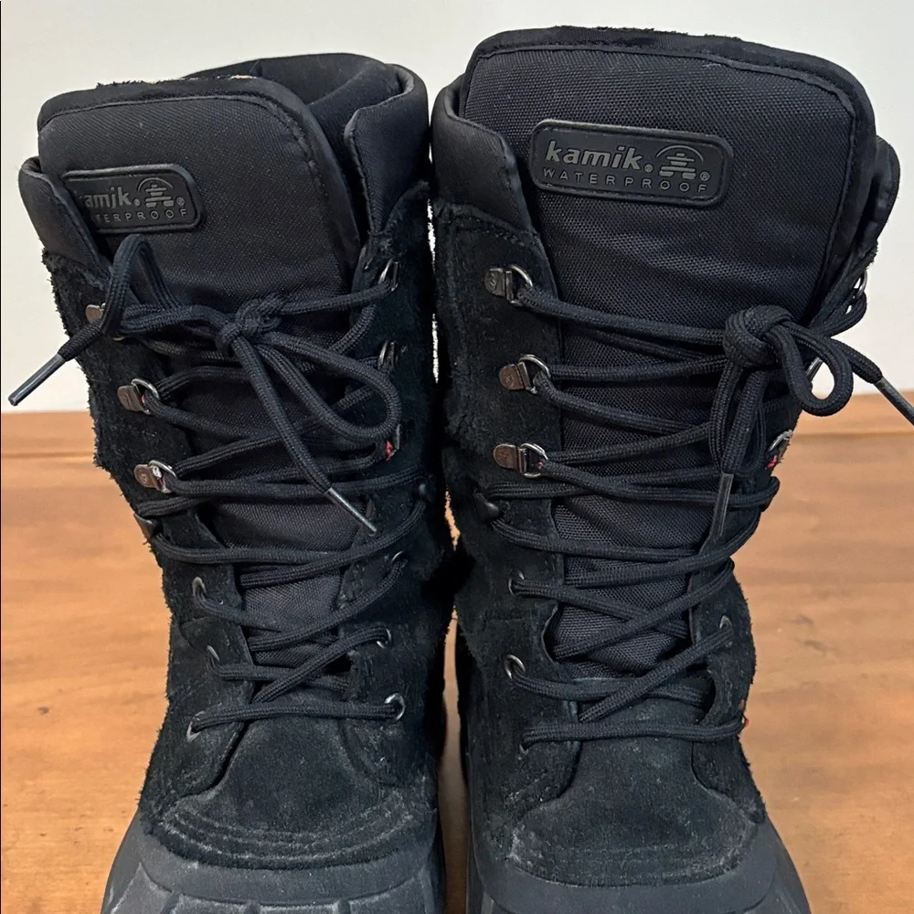 Kamik Nation Pro Black Insulated Snow Boots Size 12
